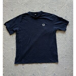 Sergio Tacchini Embroidered Logo T-Shirt - Blue -‎ 3XL XXXL